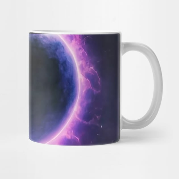 Black Hole Purple Cosmic Dark Galaxy by plainlyfashion